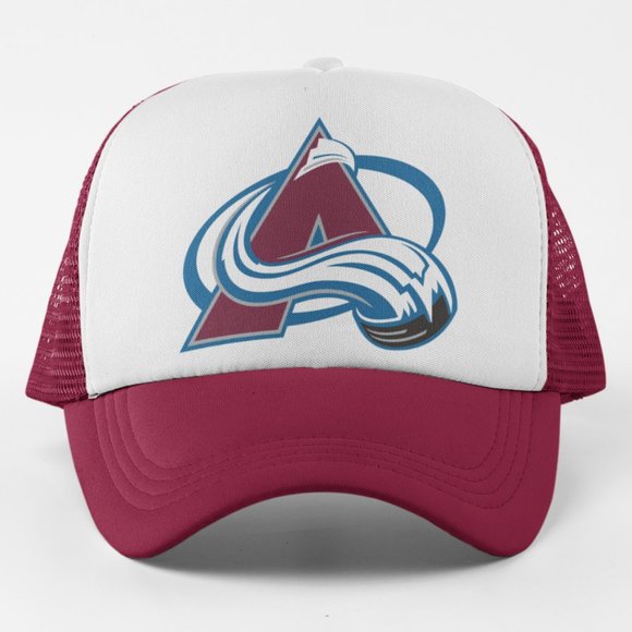 Team Fans Other - NEW Colorado Avalanche Logo Foam Trucker Mesh Snapback Hat 2-TONE: WHITE MAROON